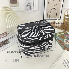 Leopard Pattern Cosmetic Storage Bag Toiletry Travel Makeup Brush Organizer