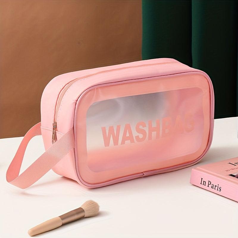 Waterproof Transparent Cosmetic Bag Large Capacity Makeup Bag Clear Toiletry Bag