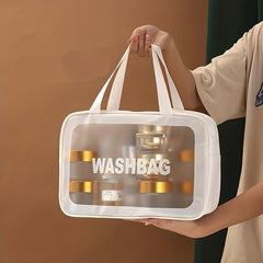Waterproof Transparent Cosmetic Bag Large Capacity Makeup Bag Clear Toiletry Bag