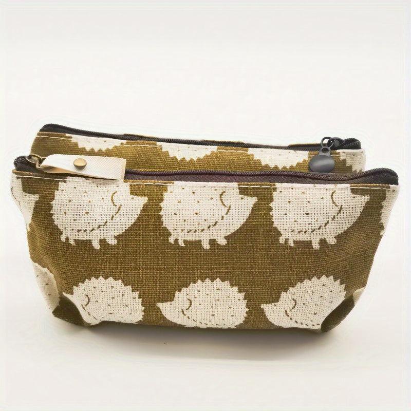 Portable Travel Casual Storage Bag Pattern Cosmetic Bag With Zipper