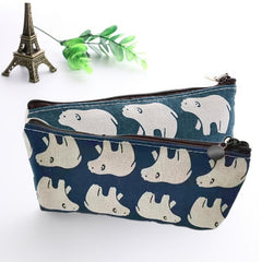 Portable Travel Casual Storage Bag Pattern Cosmetic Bag With Zipper