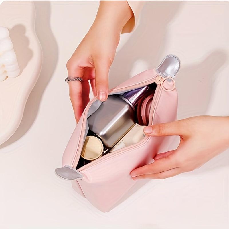 Large Capacity Cosmetic Bag Zipper Toiletry Wash Pouch