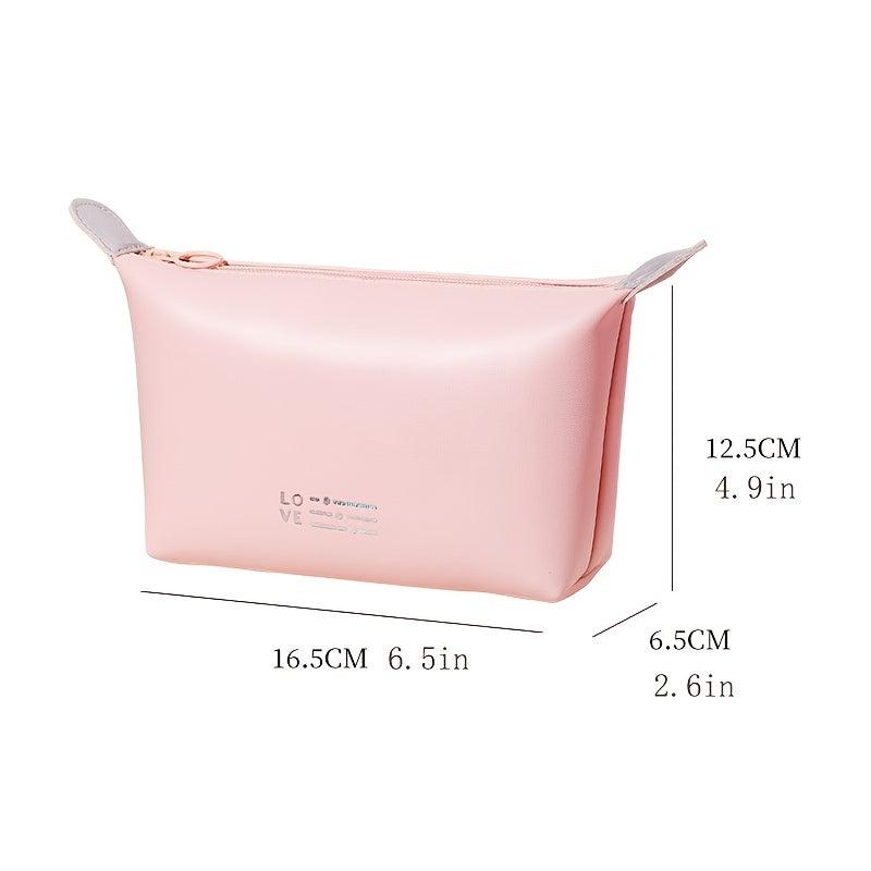 Large Capacity Cosmetic Bag Zipper Toiletry Wash Pouch