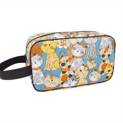 Cartoon Cats Cube Travel Cosmetics Wash Bag Waterproof Portable Storage Bag