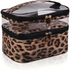 Double Layer Travel Cosmetic Case Toiletry Wash Bag