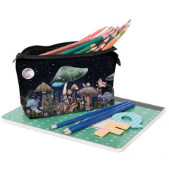 Mushrooms Print Makeup Bag Travel Storage Toiletry Bag