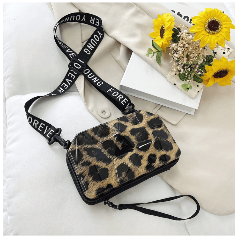 Mini Leopard Pattern Shoulder Bag Women's Crossbody Handbag