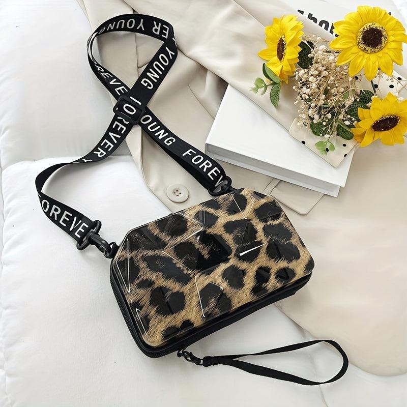 Mini Leopard Pattern Shoulder Bag Women's Crossbody Handbag