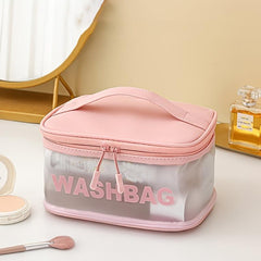 Large Capacity Transparent Cosmetic Bag Travel Waterproof Storage