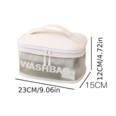 Large Capacity Transparent Cosmetic Bag Travel Waterproof Storage