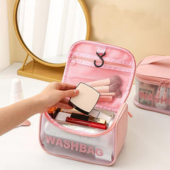 Large Capacity Transparent Cosmetic Bag Travel Waterproof Storage