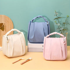 Hangable Pleated Cosmetic Bag Waterproof Makeup Bag