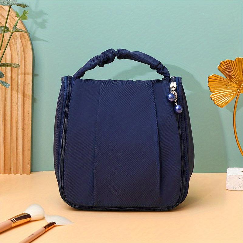 Hangable Pleated Cosmetic Bag Waterproof Makeup Bag