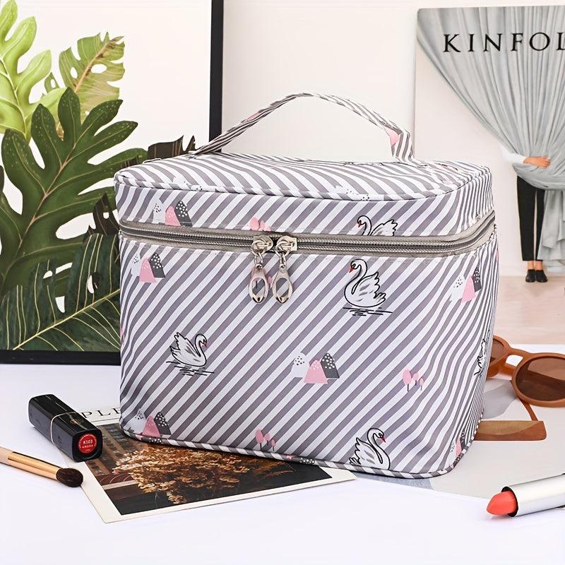 Large Capacity Cosmetic Bag Zipper Makeup Organizer Toiletry Wash Bag