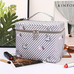 Large Capacity Cosmetic Bag Zipper Makeup Organizer Toiletry Wash Bag