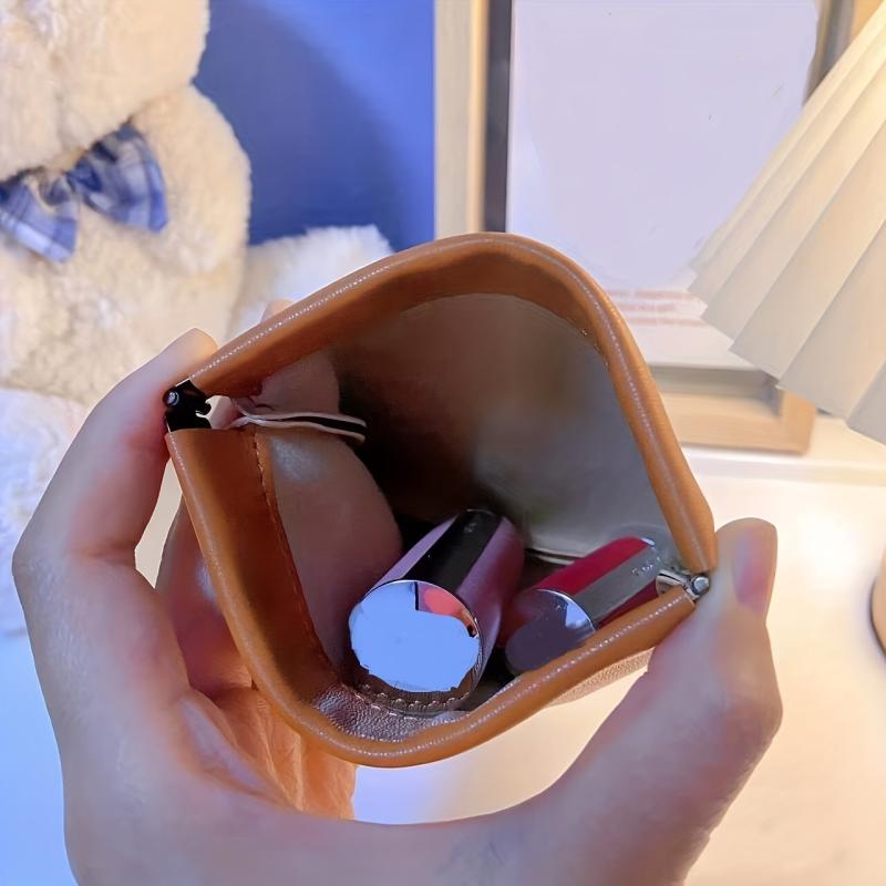 Mini Minimalist Coin Purse Clutch Wallet Lightweight Earphone Bag