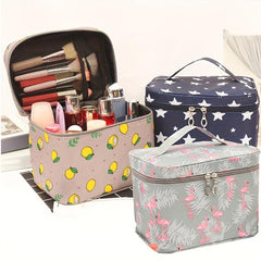Cartoon Print Makeup Zipper Handbag Toiletry Wash Bag Cosmetic Bag