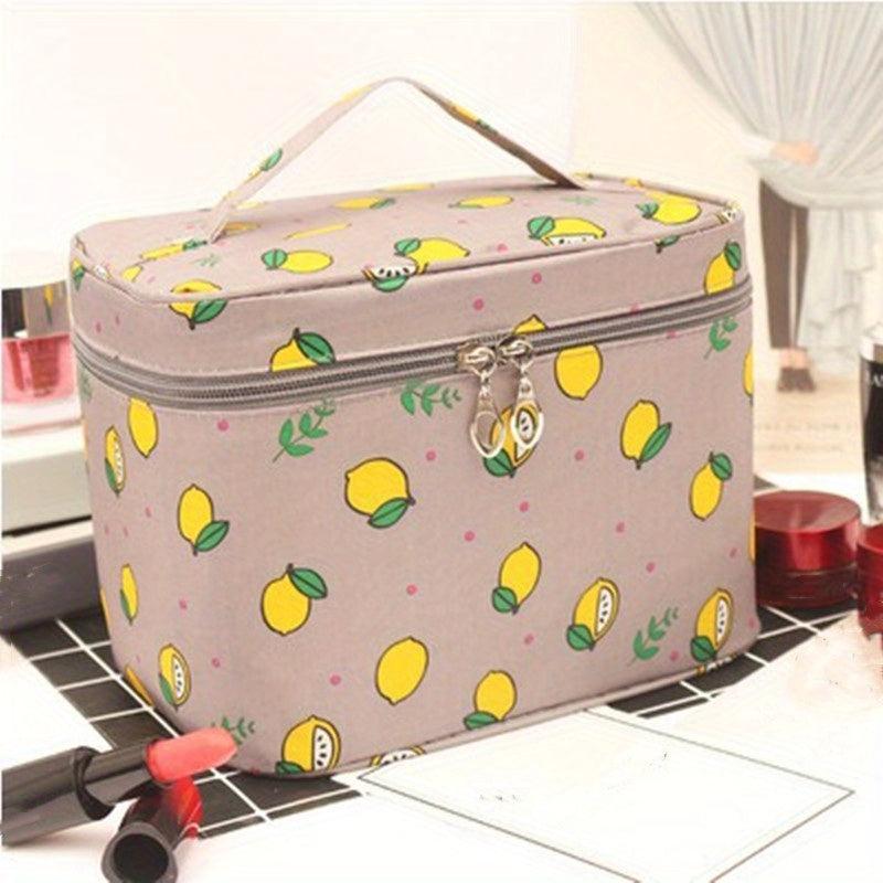 Cartoon Print Makeup Zipper Handbag Toiletry Wash Bag Cosmetic Bag
