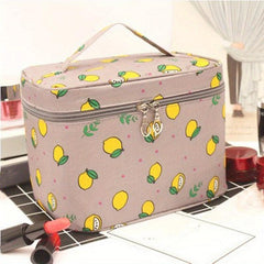Cartoon Print Makeup Zipper Handbag Toiletry Wash Bag Cosmetic Bag