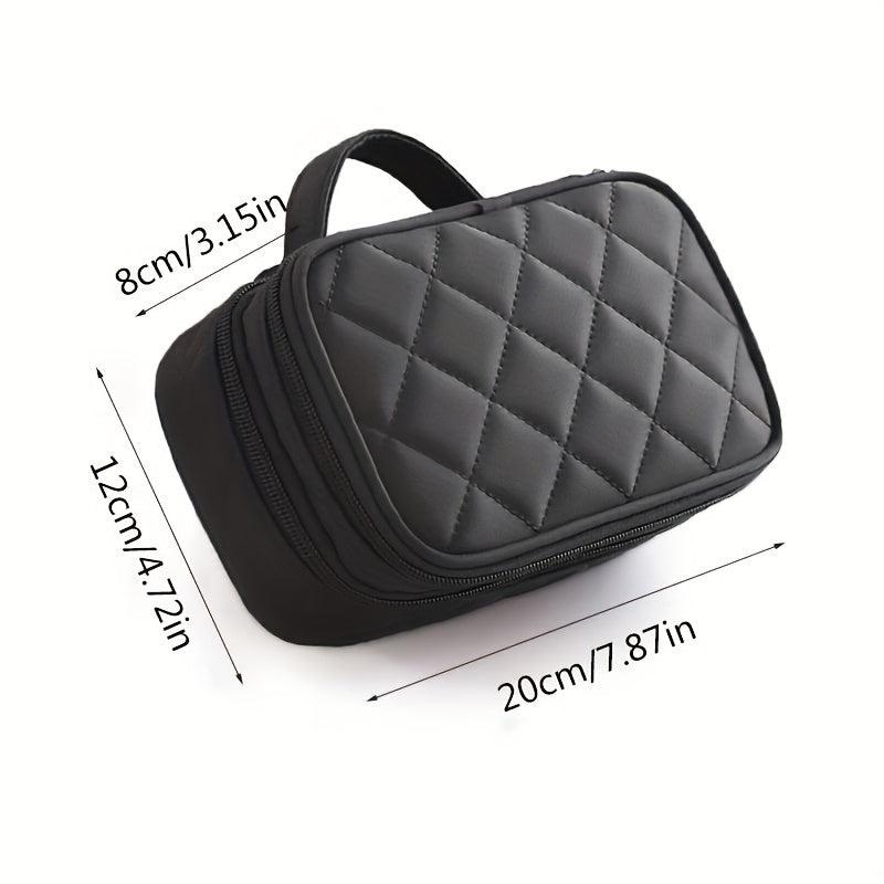 Double Layer Cosmetic Handbag Lightweight Travel Storage Bag