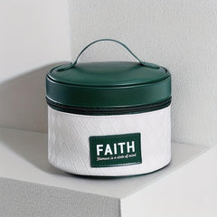 Quilted Bucket Cosmetic Bag Waterproof Makeup Storage