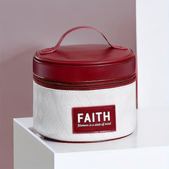Quilted Bucket Cosmetic Bag Waterproof Makeup Storage