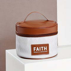 Quilted Bucket Cosmetic Bag Waterproof Makeup Storage