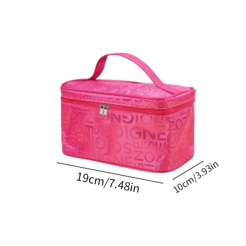 Cosmetic Organizer Travel Toiletry Bag Makeup Box With Handle