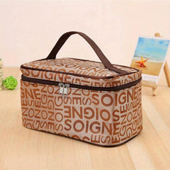 Cosmetic Organizer Travel Toiletry Bag Makeup Box With Handle