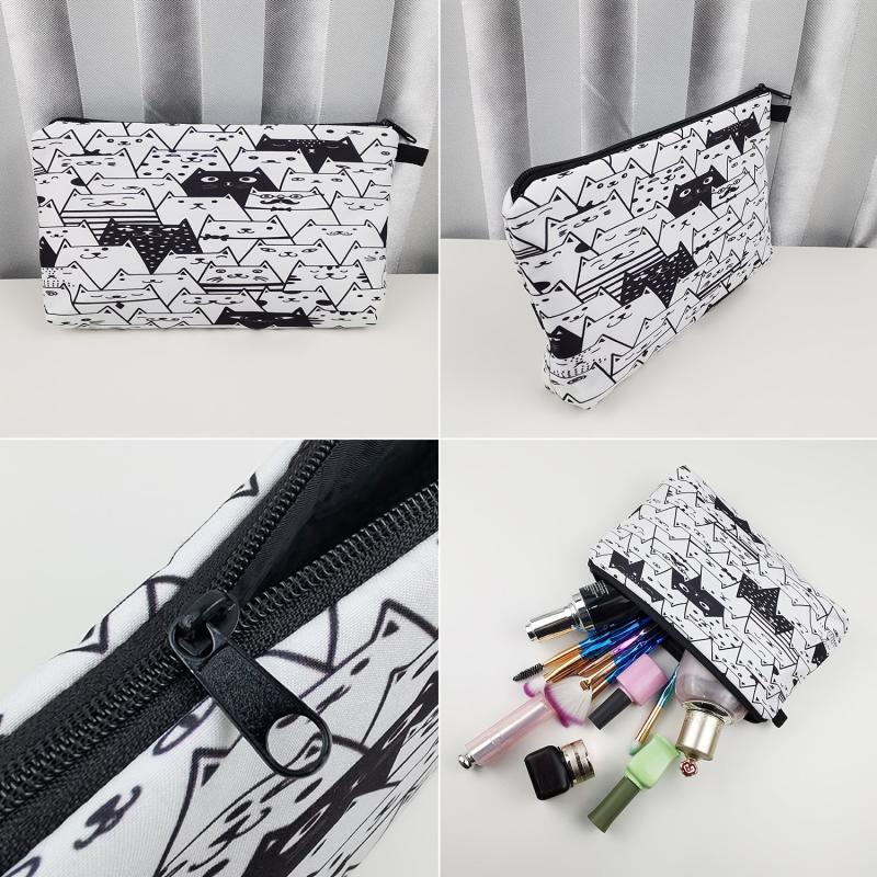 Flamingo Print Cosmetic Bag Makeup Organizer