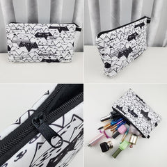 Flamingo Print Cosmetic Bag Makeup Organizer