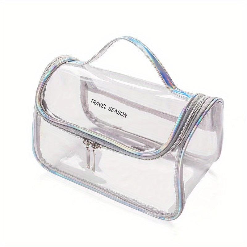 Clear Waterproof Cosmetic Bag Large Capacity Toiletry Storage Travel Pouch