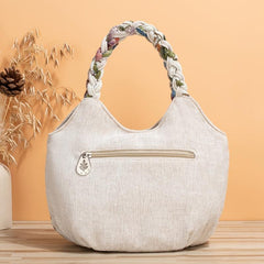 Vintage Floral Embroidered Tote Bag Retro Ethnic Style Hobo Bag