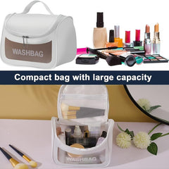 Portable Travel Cosmetic Bag Toiletry Wash Bag Zipper Waterproof Makeup Handbag