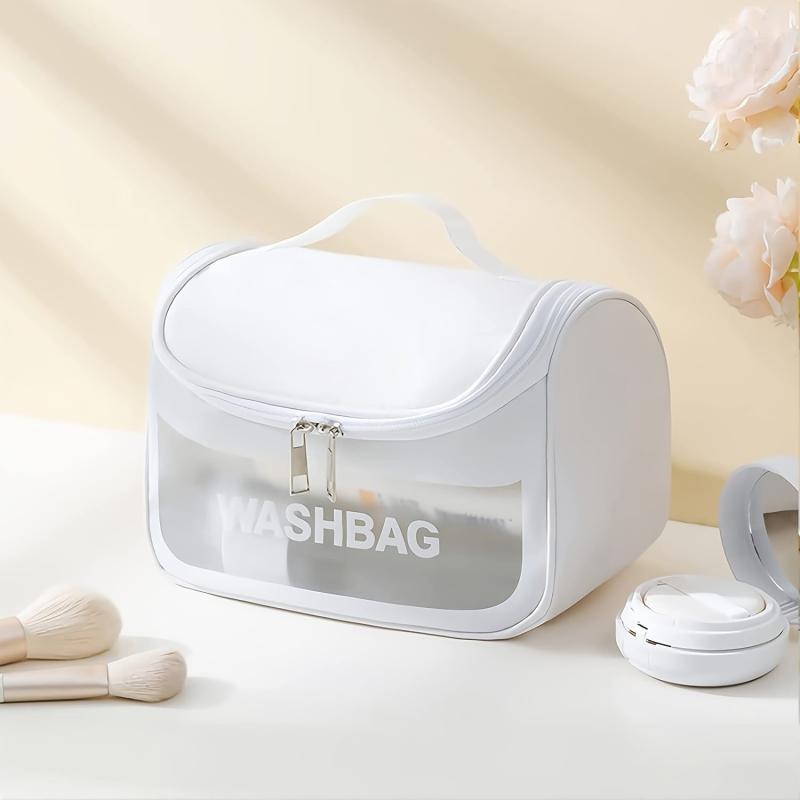 Portable Travel Cosmetic Bag Toiletry Wash Bag Zipper Waterproof Makeup Handbag