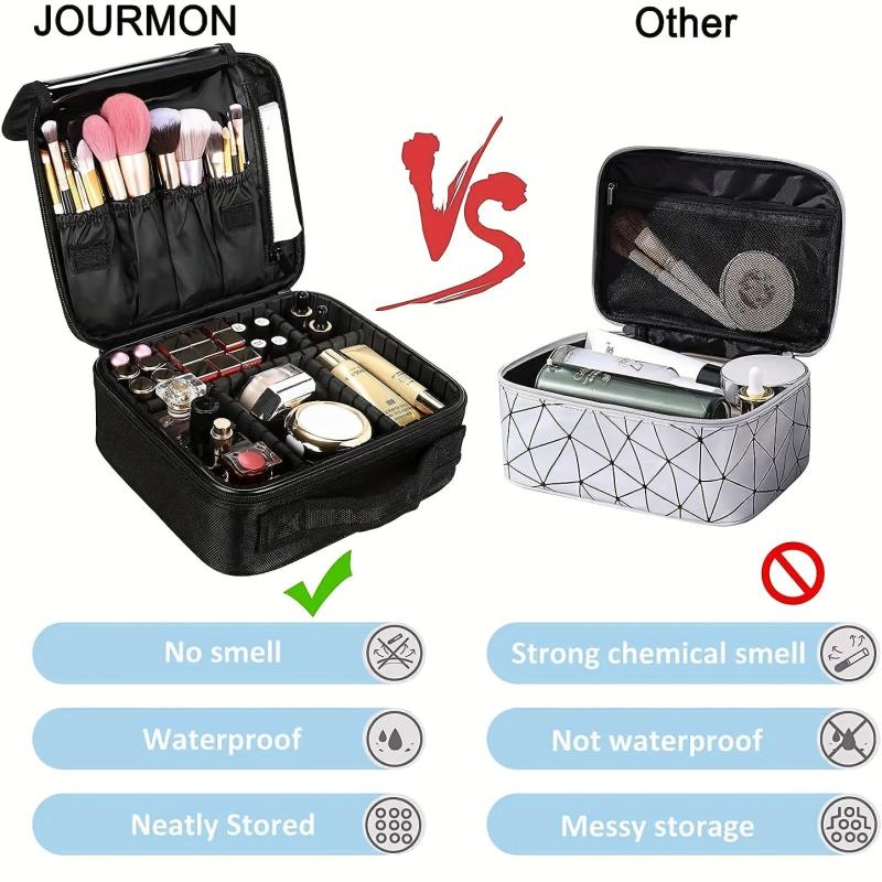 Travel Cosmetic Case Adjustable Dividers Makeup Storage Bag