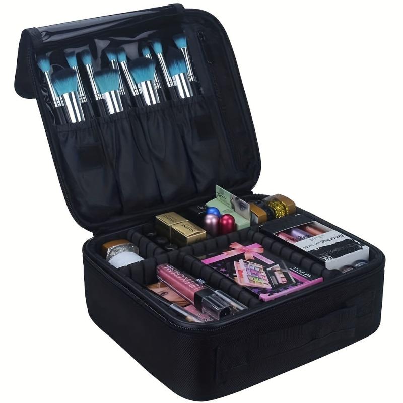 Travel Cosmetic Case Adjustable Dividers Makeup Storage Bag