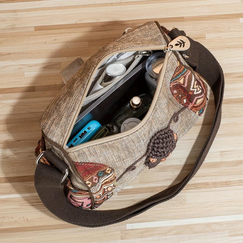 Handcraft Braided Adjustable Strap Shoulder Crossbody Bag