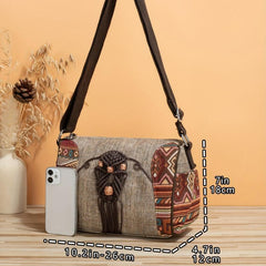 Handcraft Braided Adjustable Strap Shoulder Crossbody Bag