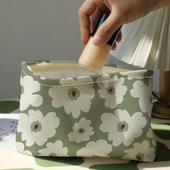 Flower Pattern Makeup Pouch Lightweight Cosmetic Bag