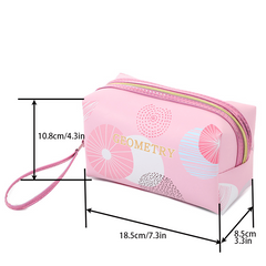 Colorful Printed Cosmetic Bag Portable Travel Storage Pouch