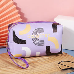 Colorful Printed Cosmetic Bag Portable Travel Storage Pouch