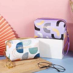Colorful Printed Cosmetic Bag Portable Travel Storage Pouch