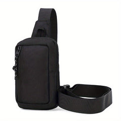 Men's Sports Mini Chest Sling Shoulder Bag Casual Nylon Phone Bag