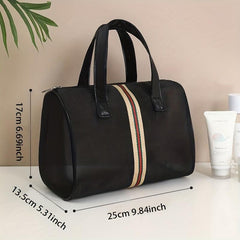 Mesh Travel Toiletry Bag Zipper Wash Bag Women's Cosmetic Storage Portable