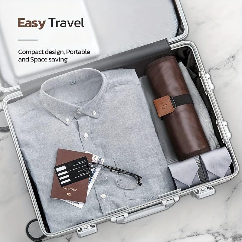 Portable Vintage Roll Toiletry Wash Bag Makeup Travel Essentials Bag