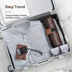 Portable Vintage Roll Toiletry Wash Bag Makeup Travel Essentials Bag