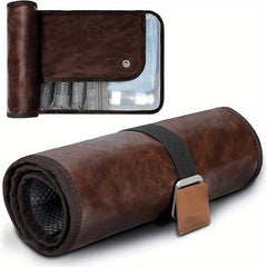 Portable Vintage Roll Toiletry Wash Bag Makeup Travel Essentials Bag