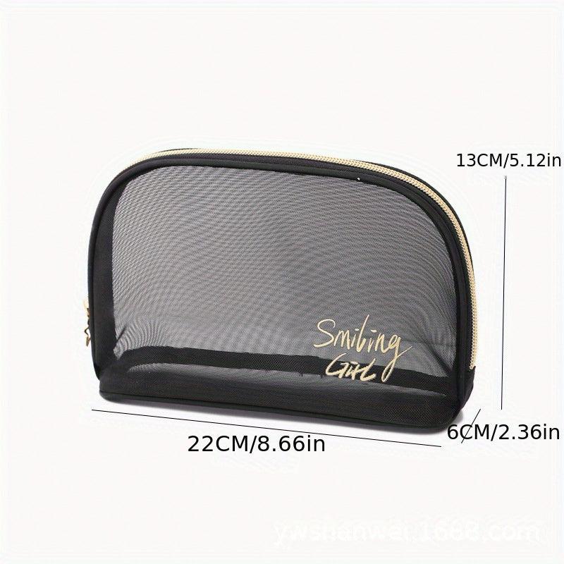 Mesh Cosmetic Storage Bag Portable Makeup Pouch Toiletry Bag