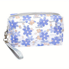 Flower Pattern Cosmetic Bag Waterproof Makeup Organizer